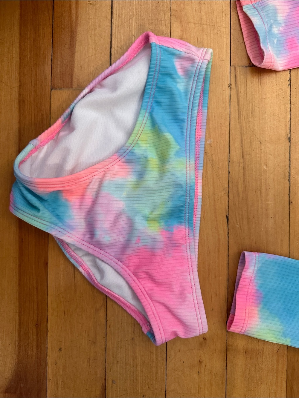 Cat & Jack Kids Tie-Dye Crop Top Bathing Suit